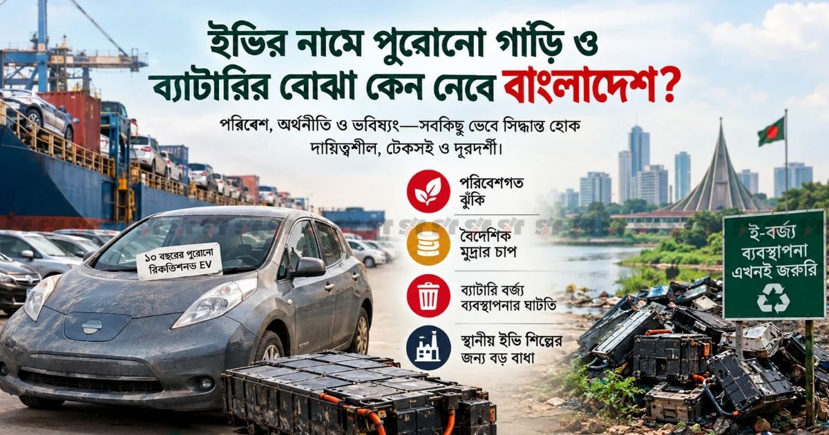 ইভির নামে পুরোনো গাড়ি ও ব্যাটারির বোঝা কেন নেবে বাংলাদেশ?